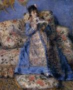 Pierre-Auguste Renoir Camille Monet reading oil painting reproduction